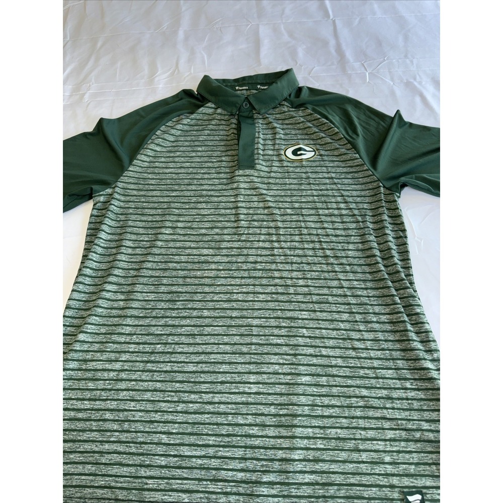 Green Bay Packers Men's XLNike Green Dri-Fit Short Sleeve Polo Golf Shirt NFL